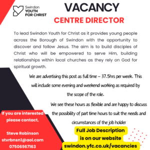Centre Director vacancy - Jan 2024 - SYFC